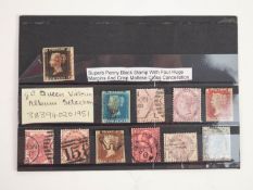 GROUP OF GREAT BRITAIN, QV ISSUES, included are finely used, 4 margin 1d black, plus several