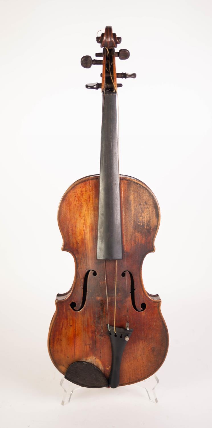 EIGHTEENTH CENTURY ITALO-FRENCH VIOLIN LABELLED 'ANDREA CASTAGNERI, PARRIGI (PARIS) 1776 with 14" (