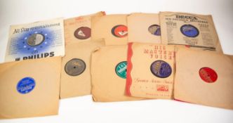 SELECTION OF PRE-WAR AND LATER 78 RPM RECORDS, includes; HMV set of 11 two sided records 'Yeoman