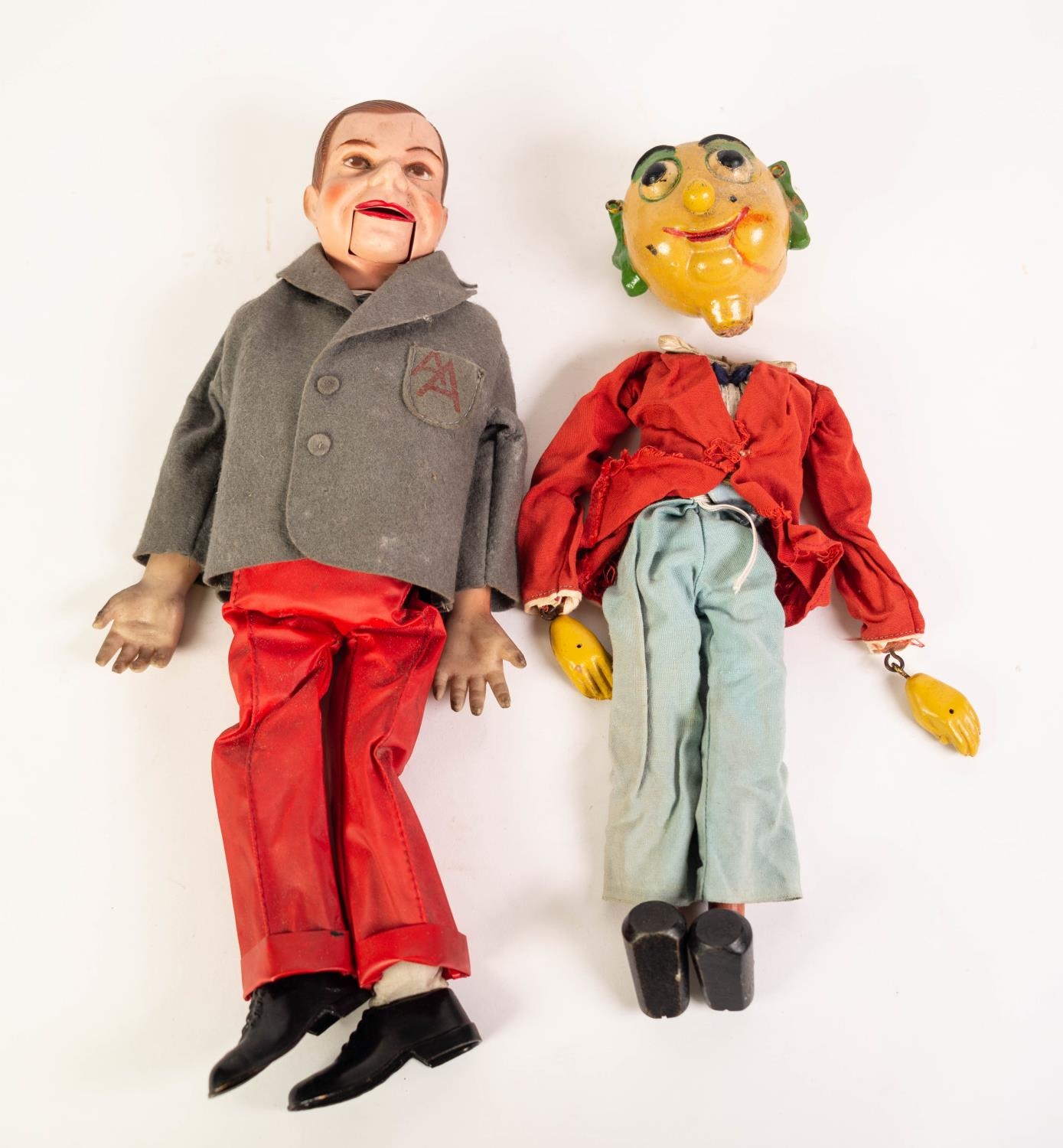 PALITOY MOULDED PLASTIC CIRCA 1950's ARCHIE ANDREWS VENTRILOQUISTS DUMMY, with opening mouth (stuck)