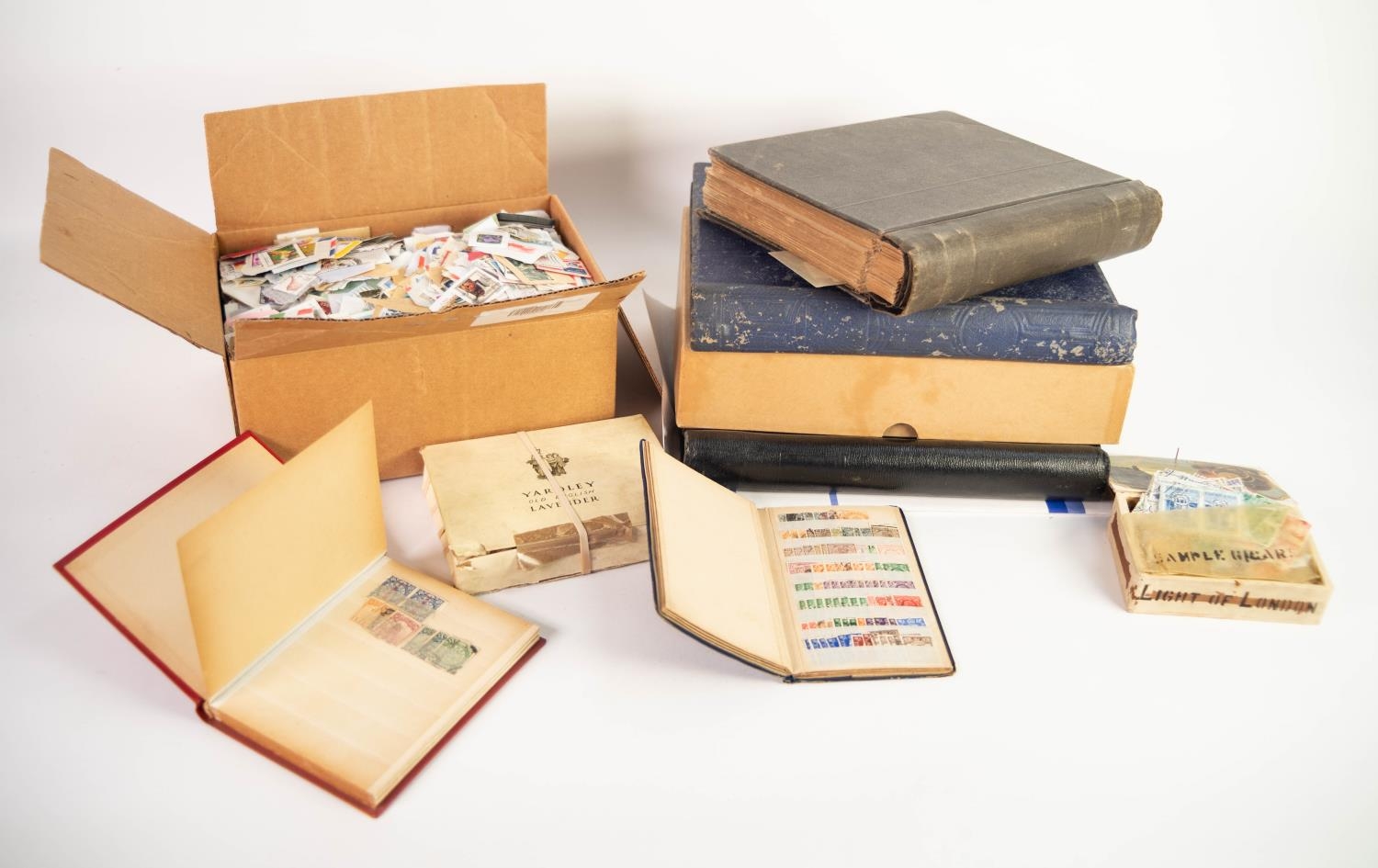 THE BALANCE OF A DECEASED LOCAL COLLECTOR?S STAMP COLLECTION , HOUSED IN TWO LARGE CARTONS . Noted