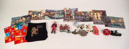 GENERAL COLLECTABLES, to include: SEVEN ANNE CROFT POSTCARDS, THREE BRITAINS LEAD SOLDIERS