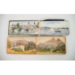 ALICE HORTON, TWO SMALL ALBUMS OF AMATEUR WATERCOLOUR SKETCHES, circa 1899 ? 1904, views in Great