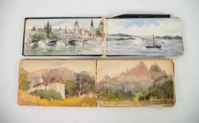 ALICE HORTON, TWO SMALL ALBUMS OF AMATEUR WATERCOLOUR SKETCHES, circa 1899 ? 1904, views in Great