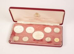 A FRANKLIN MINT ISSUED NINE COIN COMMONWEALTH OF THE BAHAMAS ISLANDS 1973 PROOF SET in case with