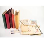 MIXED LOT to include a British Commonwealth and GB collection in green binder; a red binder of