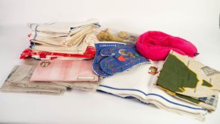 APPROXIMATELY 40 IRISH LINEN, etc., GLASS CLOTHS AND TEA TOWELS, unused; VARIOUS NEW HOUSEHOLD ITEMS