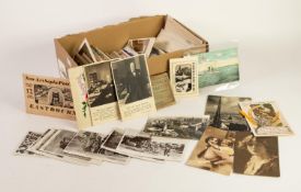 INTERESTING SELECTION OF EARLY TWENTIETH CENTURY AND LATER LOOSE POSTCARDS to include; six real