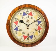 WORLD WAR II STYLE RAF SECTOR CLOCK, stamped to the reverse of the case, Smith 1942 crowned GRVI,