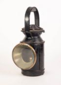 B.R. MID-20th CENTURY RAILWAY GUARD'S HAND LAMP, impressed BR, appears in fair/original condition,