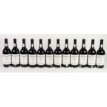 TWELVE BOTTLES OF GRAHAM?S VINTAGE PORT, 1985, IN ORIGINAL WOOD CASE, two with minor staining/