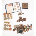 TWO PLASTIC VISION PACKS OF ELIZABETH II 1953 COINS, EACH EIGHT COINS, FARTHING TO HALF CROWN; A