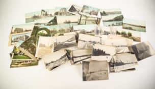 SMALL SELECTION OF CIRCA 1920's MAINLY UNUSED COLOUR POSTCARDS RELATING TO CANADA AND NEW YORK STATE