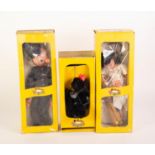 THREE BOXED PELHAM PUPPETS,  Poodle A4, Ballet Dancer SL6, and Policeman SM6, good overall