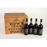 TWELVE BOTTLES OF DOW?S VINTAGE PORT, 1985, IN ORIGINAL WOOD CASE