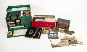 MISCELLANEOUS COLLECTABLES including various VINTAGE PLAYING CARDS - Happy Families, They're Off