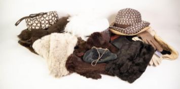 TWENTY FOUR PAIRS OF LADIES GLOVES, various fabrics but including coney fur trimmed and plain