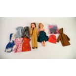 SINDY DOLL WITH LIGHT BROWN HAIR WIG, and marked Made in England to back of socket head and in a