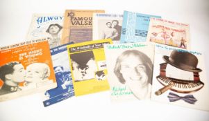LARGE SELECTION OF SHEET AND OTHER MUSIC,  some items of sheet music with pictorial covers, later