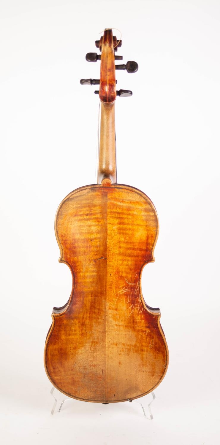 EIGHTEENTH CENTURY ITALO-FRENCH VIOLIN LABELLED 'ANDREA CASTAGNERI, PARRIGI (PARIS) 1776 with 14" ( - Image 3 of 7