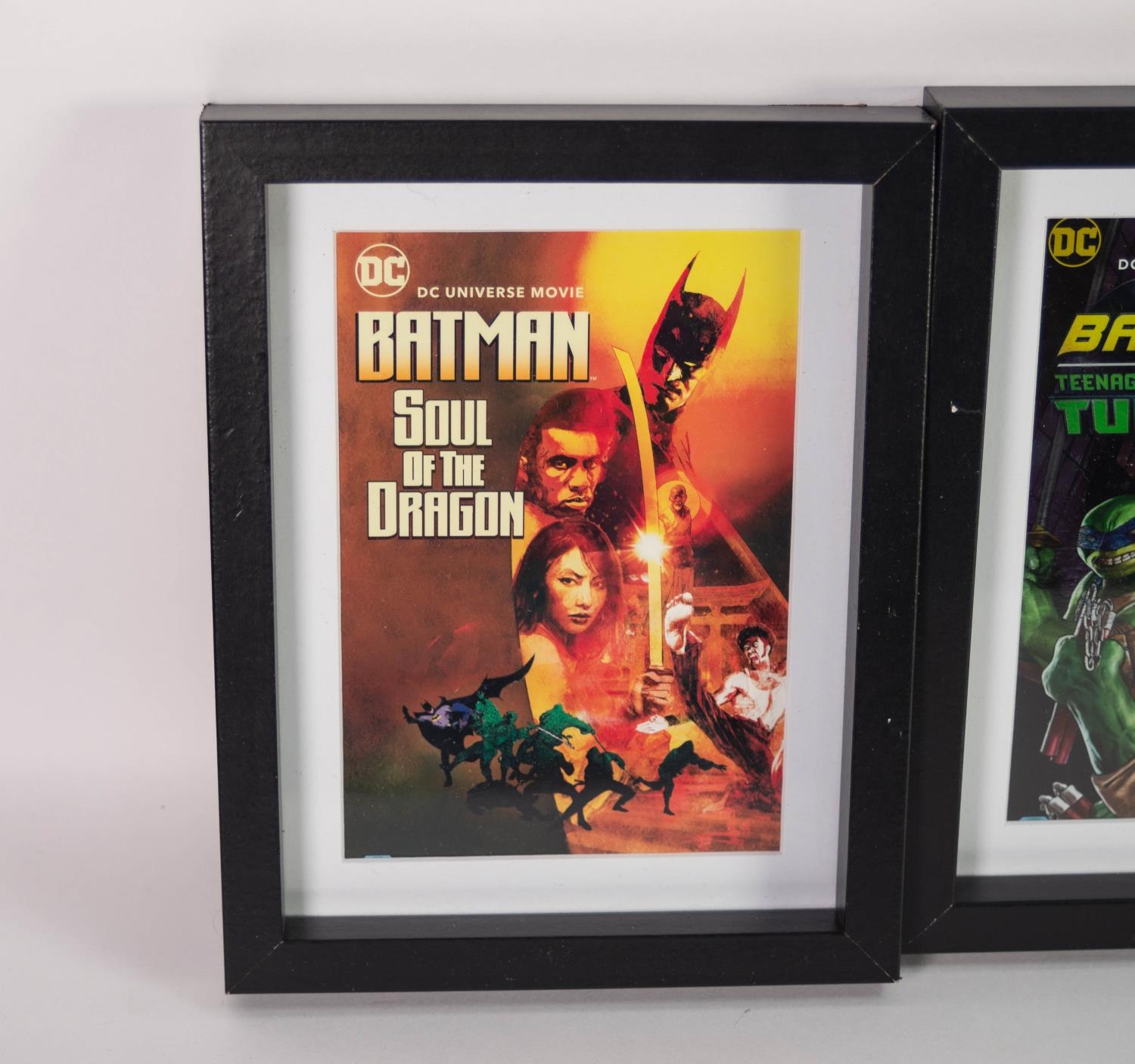 SIX DC MOVIE REPRODUCTION POSTCARD SIZED FILM/ ADVERTISING POSTERS, comprising: BATMAN v TEENAGE - Image 2 of 2