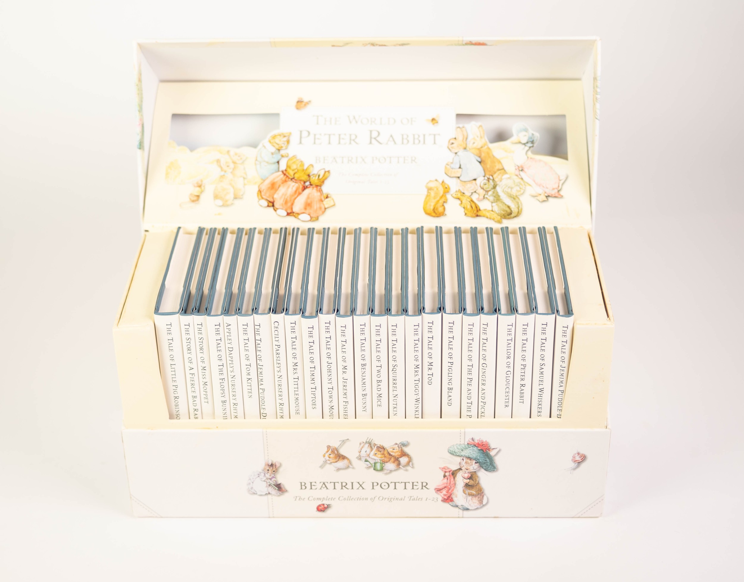 F. WARNE AND CO. COMPLETE BOXED SET OF 23 BEATRIX POTTER PETER RABBIT PUBLICATIONS, in display box - Image 2 of 2