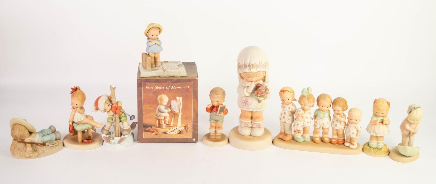 MABEL LUCIE ATTWELL- NINETEEN ?MEMORIES OF YESTERYEAR? LIMITED EDITION PORCELAIN FIGURES, including: