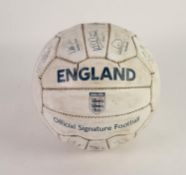ENGLAND OFFICIAL SIGNATURE FOOTBALL, bearing twenty four facsimile signature, including: LAMPARD,