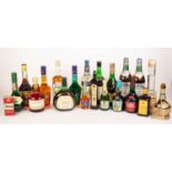 TWENTY BOTTLES OF SPIRITS VARIOUS MAINLY LIQUEURS, to include;  EMM-TOOULOU - Strawberry liqueur, DE