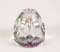 JAMES POWELL & SONS, WHITEFRIARS, GLASS PAPERWEIGHT formed of six concentric multi-caned rings,