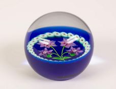 CAITHNESS GLASS LTD., SCOTLAND, PAPERWEIGHT, limited edition Millennium Bouquet, incised to the flat
