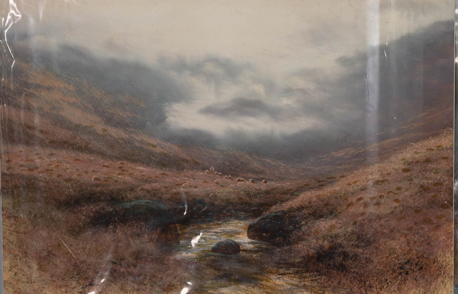 HARRY BRETT (20th Century) PAIR OF WATERCOLOURS Views in the Scottish Highlands, one with deer, - Image 3 of 4