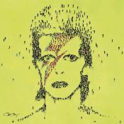 CRAIG ALAN (b.1971) ARTIST SIGNED LIMITED EDITION COLOUR PRINT ON ALUMINIUM ?Starman?, (46/195) with