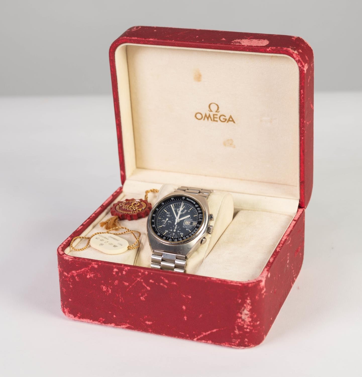 GENT'S OMEGA SPEEDMASTER AUTOMATIC DAY DATE OFFICIALLY CERTIFIED CHRONOMETER WRISTWATCH, the - Image 5 of 7