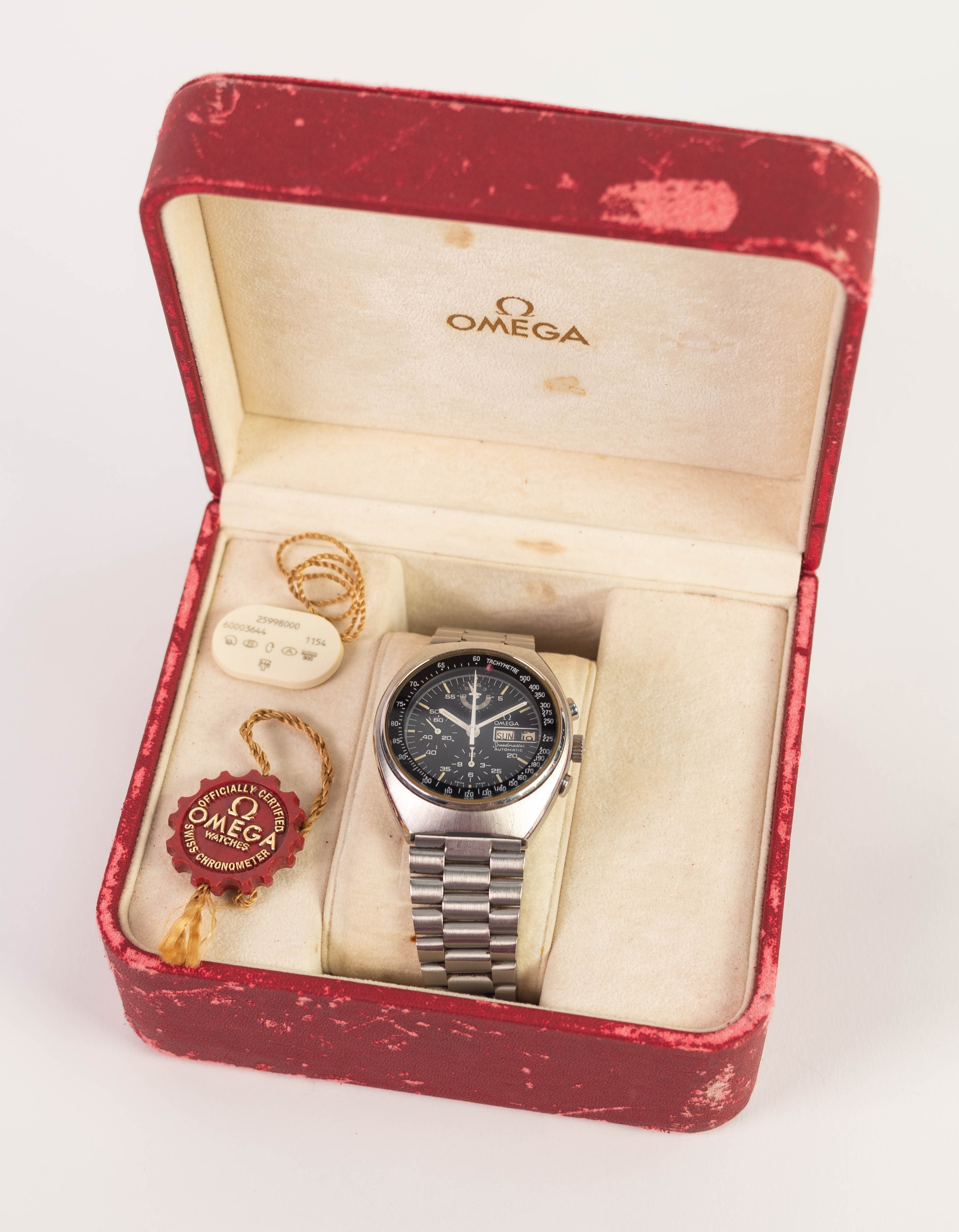 GENT'S OMEGA SPEEDMASTER AUTOMATIC DAY DATE OFFICIALLY CERTIFIED CHRONOMETER WRISTWATCH, the - Image 6 of 7