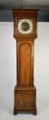 GEORGE III LATE 18th CENTURY OAK AND MAHOGANY CROSSBANDED LONGCASE CLOCK having 30 hour movement,