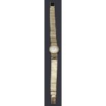 A ladies 9ct gold Eterna-matic mechanical strap watch