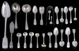 A small selection of mostly George IV silver flatware