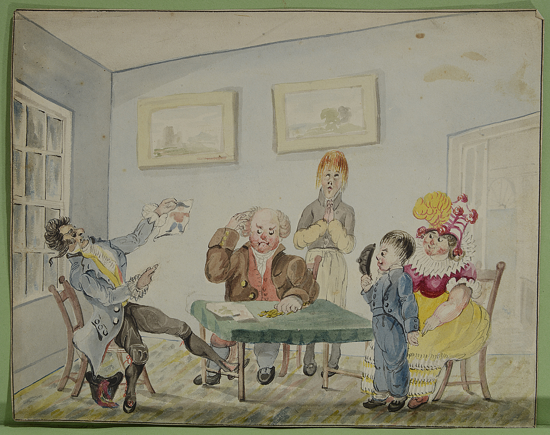 An interesting early 19th century album of watercolours, pencil sketches and verse c.1820s - Image 8 of 8