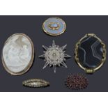 Six late 19th century/early 20th century brooches