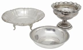 Three Norwegian silver dishes