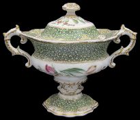 A Copeland & Garrett late Spode Felspar porcelain pedestal sauce or cream tureen c.1835