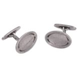 A pair of 20th Century Danish Poul Hansen for Georg Jensen cufflinks