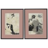 Two early 20th century Japanese woodblock prints