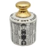 Piero Fornasetti (1913-1988) A 1962 porcelain Zodiac calendar paperweight