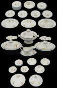 A Dutch childs miniature dinner service by P.Regout & Co Maastricht c.1900