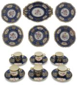 A Spode Copeland's dessert service and matching coffee set c.1900