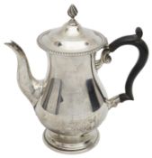 A George V small silver coffee pot