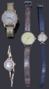 A gentleman's stainless steel Longines 24-hour mechanical wristwatch