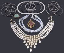 A collection of costume jewellery